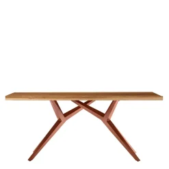 Wohnen Design-Esstisch aus Altholz Teak - Canarie