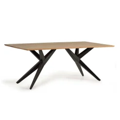 Wohnen Design-Esstisch mit Massivholzplatte Akazie - Annipurk