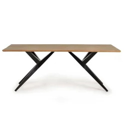 Wohnen Design-Esstisch mit Massivholzplatte Akazie - Annipurk