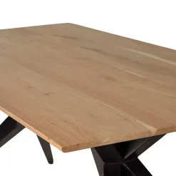 Wohnen Design-Esstisch mit Massivholzplatte Akazie - Annipurk