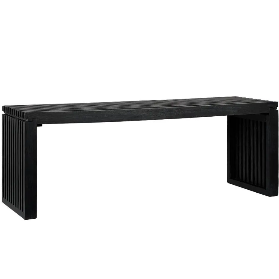 Wohnen Design-Garderobenbank in Schwarz - Andarina