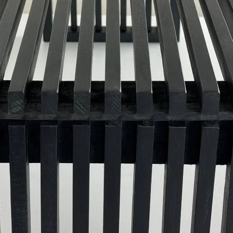 Wohnen Design-Garderobenbank in Schwarz - Andarina