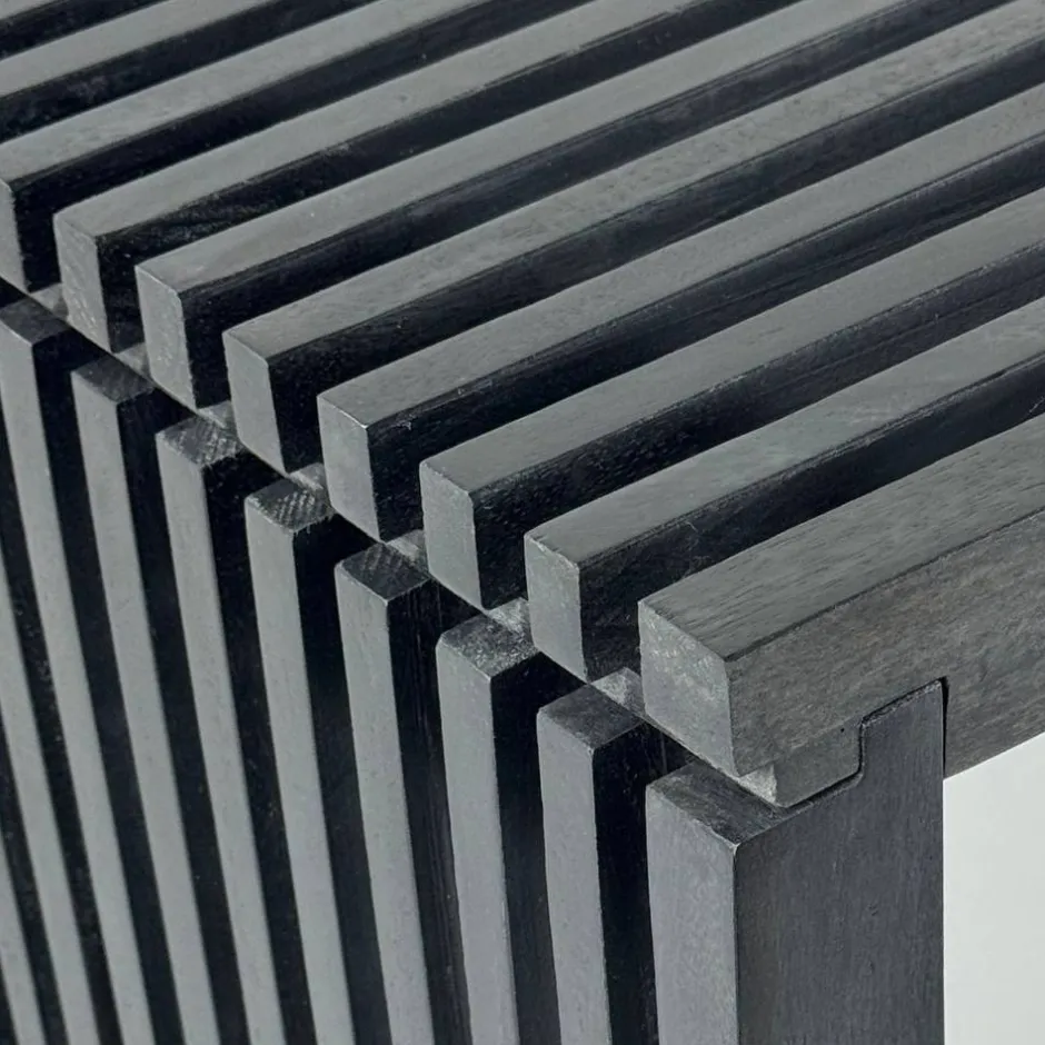 Wohnen Design-Garderobenbank in Schwarz - Andarina