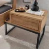 Wohnen Design-Nachttisch aus Wildeiche Massivholz - Sangre