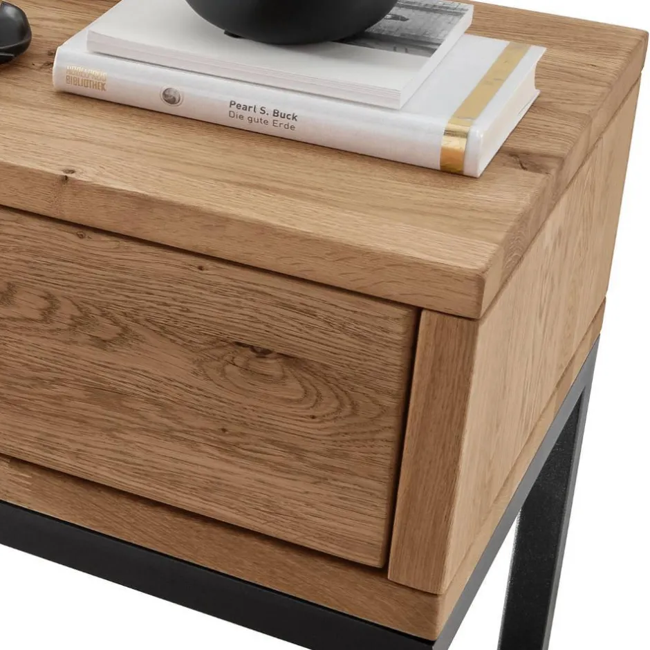 Wohnen Design-Nachttisch aus Wildeiche Massivholz - Sangre