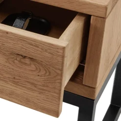 Wohnen Design-Nachttisch aus Wildeiche Massivholz - Sangre