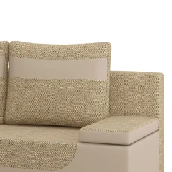 Design-Schlafcouch in Beige Material Mix - Andiamo^Wohnen Hot