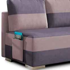 Design-Schlafsofa in Mauve und Altrosa - Mamboria^Wohnen New