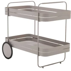 Wohnen Design-Servierwagen in Taupe - Gicanta