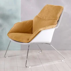 Designsessel in Gelb und Weiß - Navarra (2er Set)^Wohnen Clearance