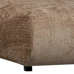 Wohnen Designsessel in Hellbraun Chenille - Glacita