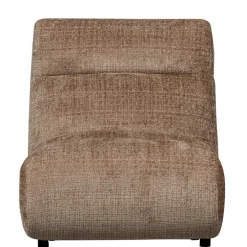 Wohnen Designsessel in Hellbraun Chenille - Glacita