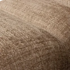 Wohnen Designsessel in Hellbraun Chenille - Glacita