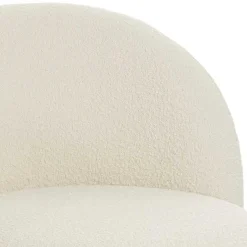 Designsessel mit einer Armlehne in Weiß Boucle - Cisterna^Wohnen Online