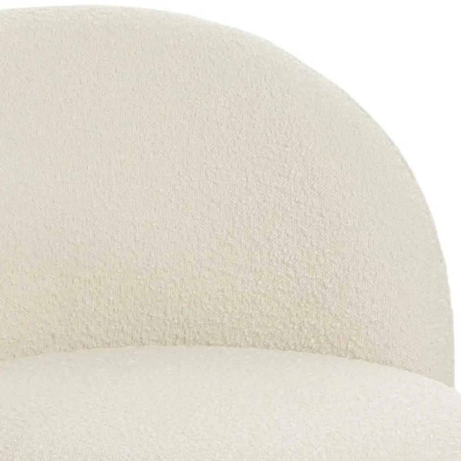 Designsessel mit einer Armlehne in Weiß Boucle - Cisterna^Wohnen Online