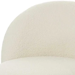 Designsessel mit einer Armlehne in Weiß Boucle - Cisterna^Wohnen Online