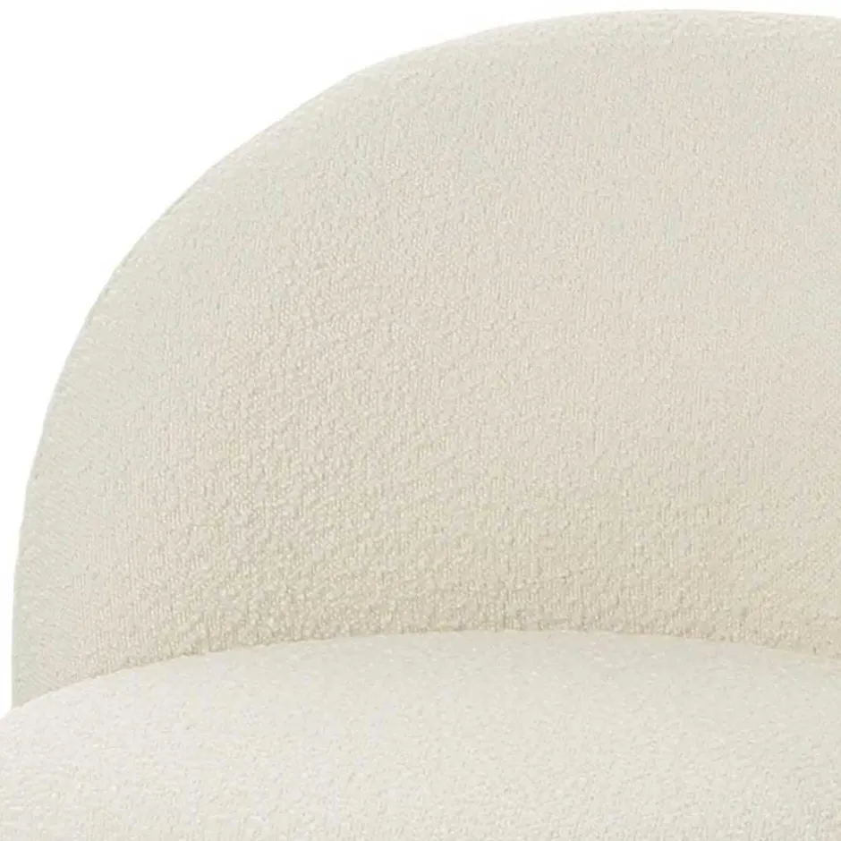 Designsessel mit einer Armlehne in Weiß Boucle - Cisterna^Wohnen Online