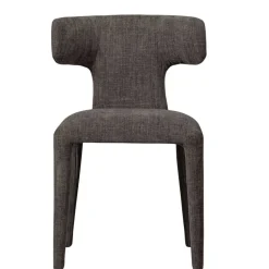 Designstühle in Dunkelbraun Stoff - Mestecan (2er Set)^Wohnen Discount