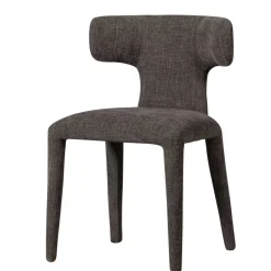 Designstühle in Dunkelbraun Stoff - Mestecan (2er Set)^Wohnen Discount