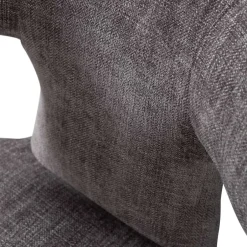 Designstühle in Dunkelbraun Stoff - Mestecan (2er Set)^Wohnen Discount