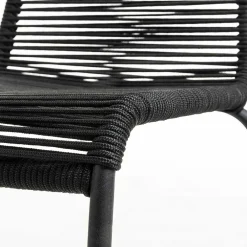 Designstuhl aus Kordel & Stahl - Loeesa (2er Set)^Wohnen Clearance