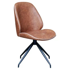 Wohnen Designstuhl in Cognac Braun - Fantyna (2er Set)