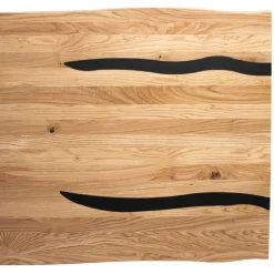 Designtisch aus Eiche mit Baumkanten - Slavidra^Wohnen Outlet
