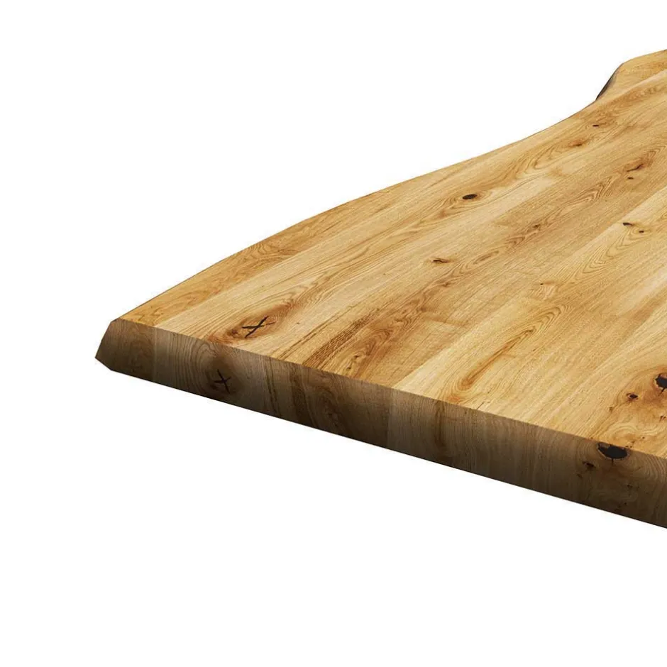 Designtisch mit Naturkante aus Eiche - Ligurian^Wohnen Online