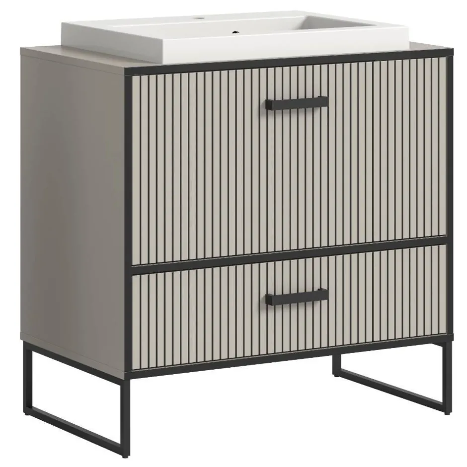 Design-Waschtisch mit Aufsatzwaschbecken - Xena^Wohnen Online