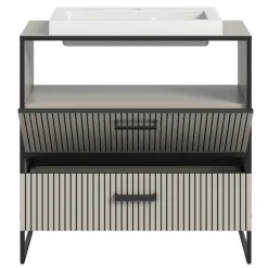 Design-Waschtisch mit Aufsatzwaschbecken - Xena^Wohnen Online