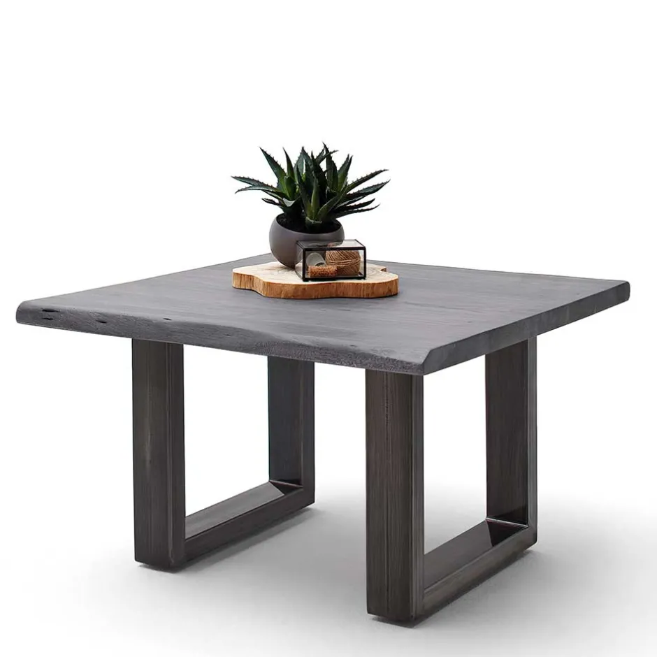 Wohnen Design-Wohnzimmertisch mit grauer Holzplatte - Flaciona