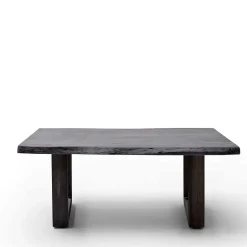 Wohnen Design-Wohnzimmertisch mit grauer Holzplatte - Flaciona