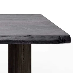 Wohnen Design-Wohnzimmertisch mit grauer Holzplatte - Flaciona