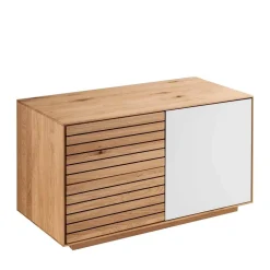 Wohnen Dielenbank aus Asteiche Massivholz - Zonga