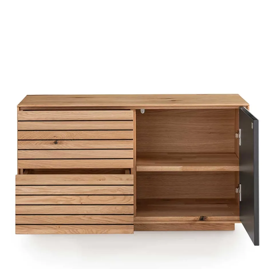 Wohnen Dielenbank aus Asteiche Massivholz - Zonga