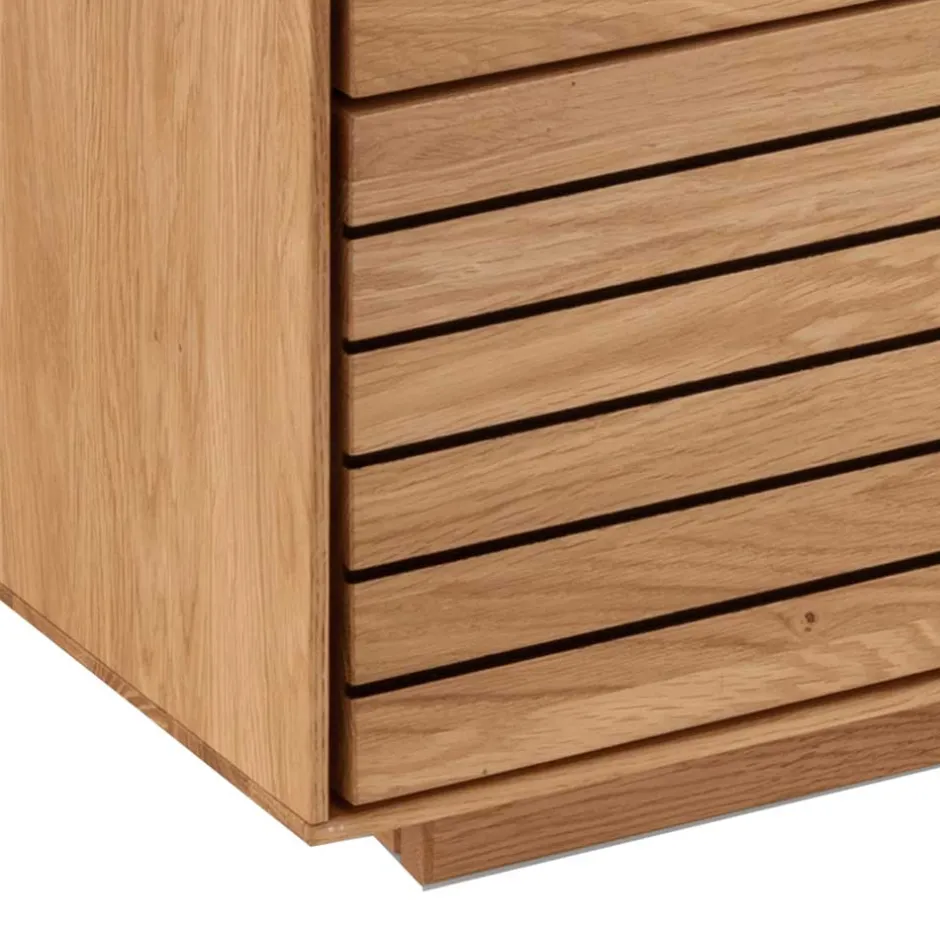 Wohnen Dielenbank aus Asteiche Massivholz - Zonga