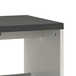 Dielenbank Curelino in Weiß Grau^Wohnen Clearance