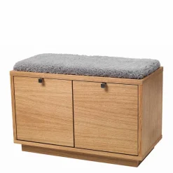 Wohnen Dielenbank Helvana mit Eiche Furnier