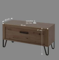 Dielenbank in Wildeiche Optik - Carry^Wohnen Outlet