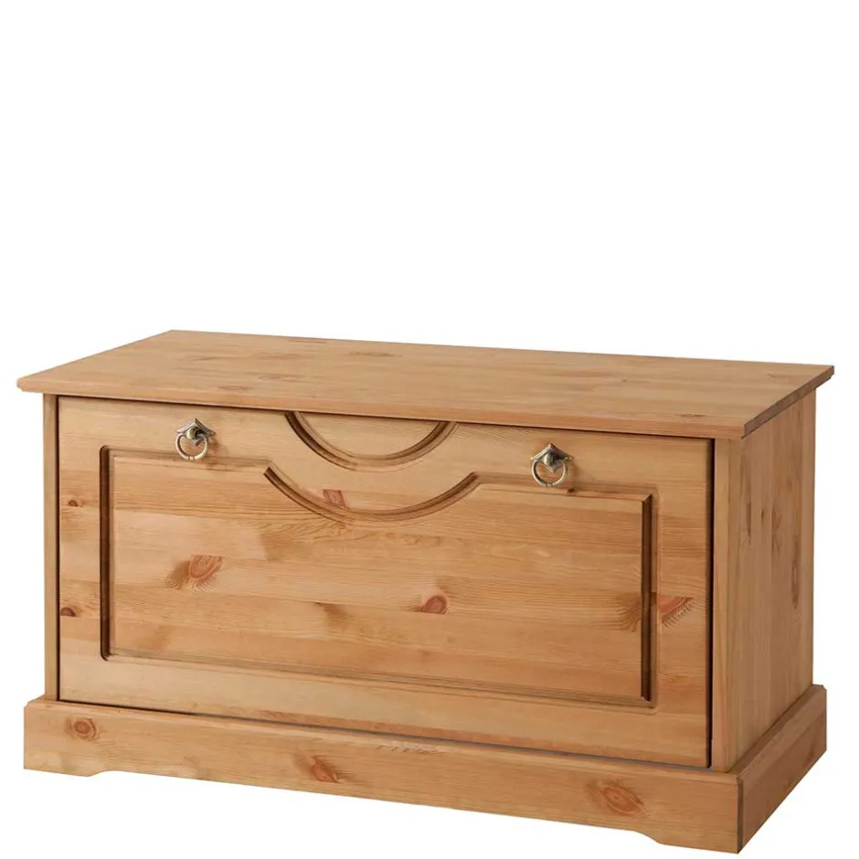 Dielenbank mit Schuhklappe aus Massivholz - Edranov^Wohnen New