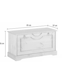Dielenbank mit Schuhklappe aus Massivholz - Edranov^Wohnen New