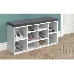 Dielenbank Schuhregal in Weiß - Melramon^Wohnen New