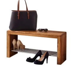 Wohnen Dielenbank Uvinessa aus Wildeiche Massivholz