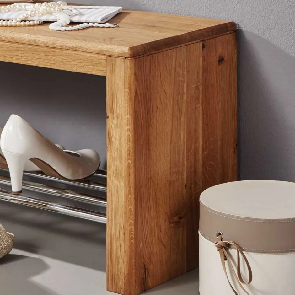 Wohnen Dielenbank Uvinessa aus Wildeiche Massivholz