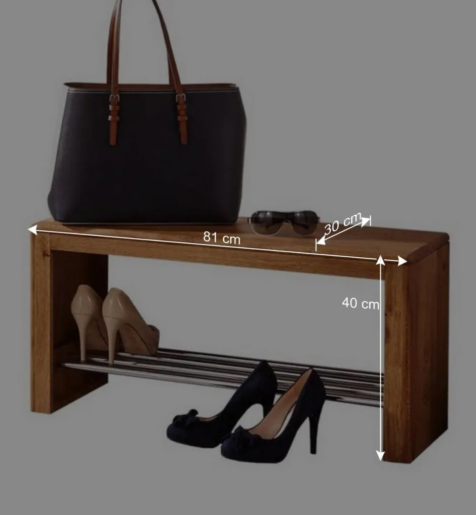 Wohnen Dielenbank Uvinessa aus Wildeiche Massivholz