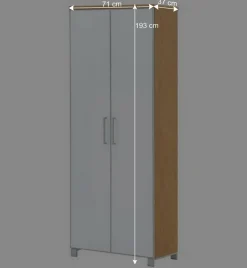 Dielenkleiderschrank Wynoca in Weiß Glas beschichtet^Wohnen Hot