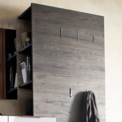 Dielenmöbel Satumare in Braun Wenge Dekor (dreiteilig)^Wohnen