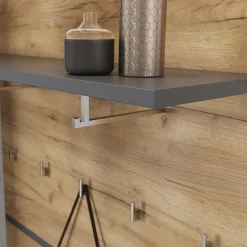 Wohnen Dielenmöbel Set in Dekor Wildeiche - Orsecca (vierteilig)