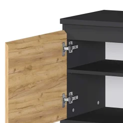 Wohnen Dielenmöbel Set in Dekor Wildeiche - Orsecca (vierteilig)