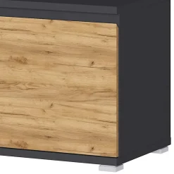 Wohnen Dielenmöbel Set in Dekor Wildeiche - Orsecca (vierteilig)